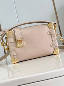 Louis vuitton original soft calfskin side trunk pm M23915 light apricot