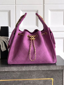 CC original suede 25 small handbag AS5293 purple