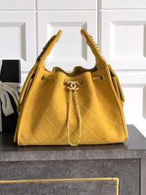 CC original suede 25 small handbag AS5293 yellow