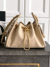 CC original grained calfskin 25 mini handbag AS5631 apricot