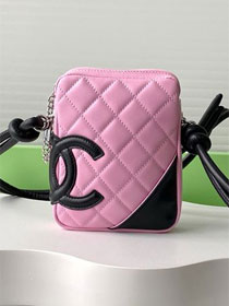 CC original lambskin mini camera bag AS6325 pink