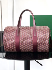 Goyard original canvas barrel 40 sports bag GY0124 bordeaux