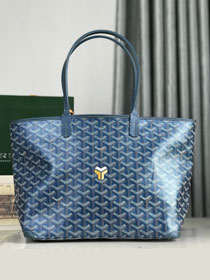 Goyard original canvas artois pm handbag GY0128 pearly blue