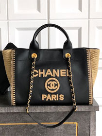 CC original calfskin small shopping bag AS3257 black