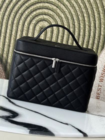 CC original grained calfskin vanity A31543 black