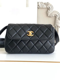 CC original calfskin flap phone holder AP4677 black