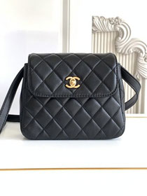 CC original calfskin flap phone holder AP4679 black