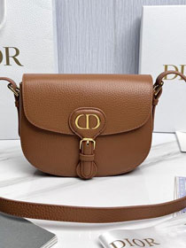 Dior original grained calfskin medium bobby bag M9319 brown