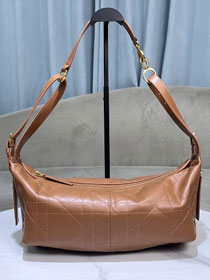 Dior original calfskin medium D-Journey bag M2417 caramel