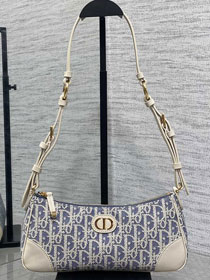 Dior original cotton 30 montaigne wanderlust mini bag S2398 blue