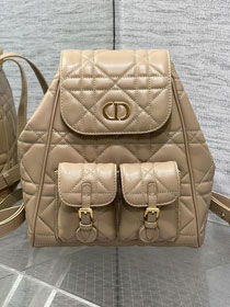 Dior original lambskin medium caro backpack M6301 biscuit