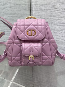 Dior original lambskin small caro backpack M6302 purple