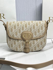 Dior original cotton medium bobby bag M9319 natural