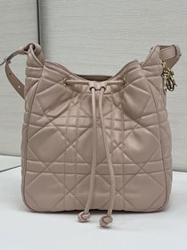 Dior original lambskin medium D-motion bag M2852 power pink