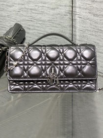 Dior original lambskin my dior mini bag S0980 gunmetal