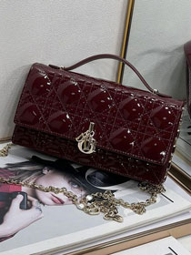 Dior original patent calfskin my dior mini bag S0980 