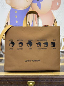 Louis vuitton origianl canvas medium shopper tote bag M15220 brown