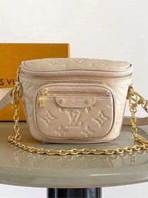 Louis vuitton original calfskin mini bumbag M13827 dune