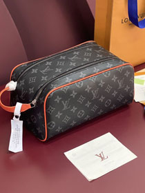 Louis vuitton original monogram canvas locker dopp kit M15246 orange