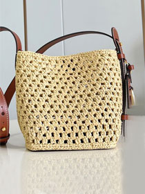 Louis vuitton original raffia all in BB M14217 apricot