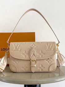 Louis vuitton original calfskin diane satchel M13231 dune