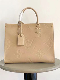 Louis vuitton original calfskin onthego mm M14255 dune