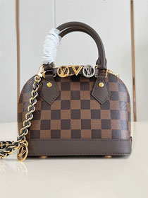 Louis vuitton original damier ebene nano alma N14333 