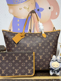 Louis vuitton origianl monogram calfskin nevereverfull M14023