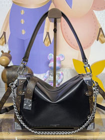 Louis vuitton original calfskin side trunk MM M15195 black