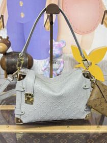 Louis vuitton original calfskin side trunk MM M25602 grey