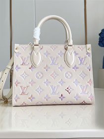 Louis vuitton original calfskin onthego pm M45653 dream beige
