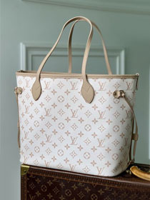 Louis vuitton original calfskin&canvas neverfull Inside out MM M11946 dune