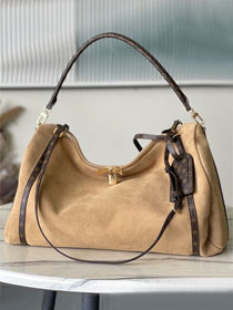 Louis vuitton original suede calfskin express travel GM M26451 brown