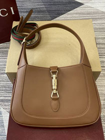 GG original calfskin jackie 1961 small shoulder bag 810232 brown