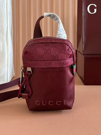 GG original nylon nexus mini slingbag 834274 bordeaux