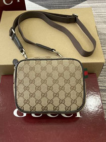 GG original canvas mini messenger bag 834268 brown