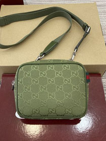 GG original canvas mini messenger bag 834268 green