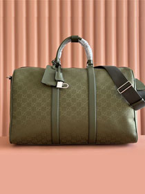 GG original canvas canvas medium duffle bag 834457 green