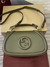 GG original calfskin blondie small top handle bag 815714 green