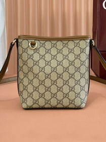 GG original fabric emblem nano bucket bag 847090 brown