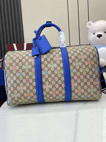GG original canvas medium medium duffle bag 792074 blue