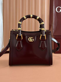 GG original calfskin diana small tote bag 832936 bordeaux