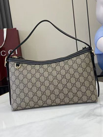 GG original fabric emblem medium shoulder bag 847449 black