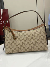 GG original fabric emblem medium shoulder bag 847449 brown