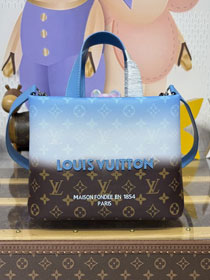 Louis vuitton origianl monogram canvas mini shopper bag M13920 blue