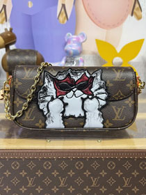 Louis vuitton original monogram canvas wallet on chain Ivy M15148