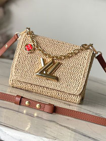 Louis vuitton original raffia twist PM slim M14309