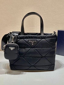 Prada original nylon small handbag 1BG380 black