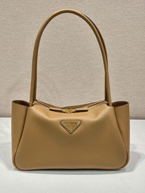 Prada original calfskin darling medium shoulder bag 1BA444 brown