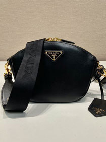 Prada original calfskin mini shoulder bag 1BH212 black